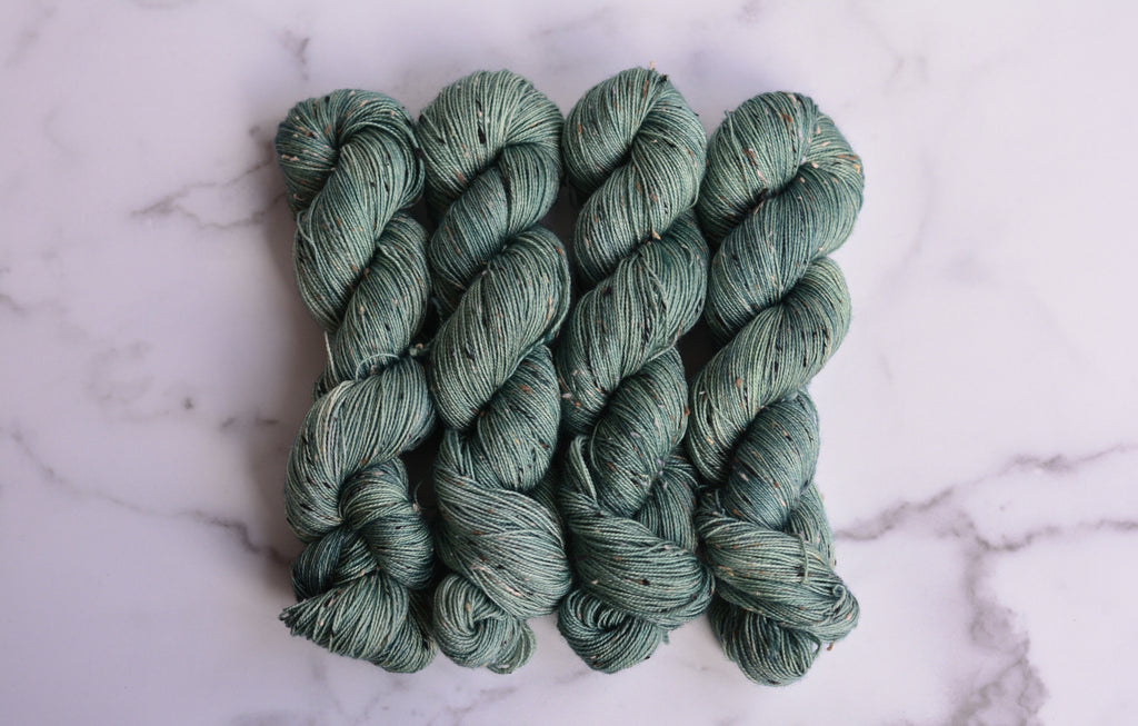 'Forest'- 85% Superwash Bluefaced Leicester Wool, 15% Donegal Nep, 438 Yards, 100 Grams