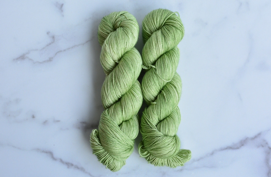 'Grass'-75% Superwash Merino Wool 25% Mulberry Silk, 400 Yards