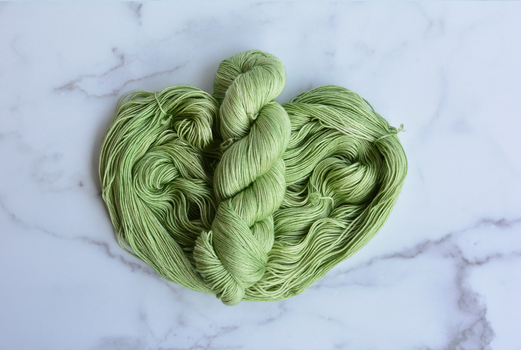 'Grass'-75% Superwash Merino Wool 25% Mulberry Silk, 400 Yards